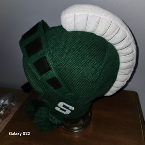 MICHIGAN Spartans Green Winter Hat  ZOOZATZ Womens One Size